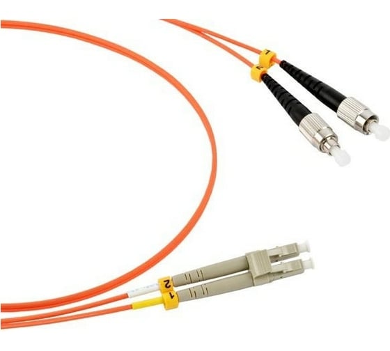 Изображение товара Оптический патч-корд TWT PVC, дуплексный, FC/PC-FC/PC, MM 50/125, 3.0 м 2FC-2FC/OM2-3.0