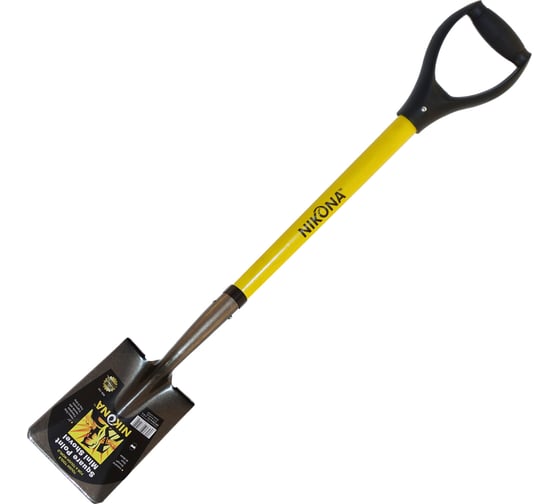 Изображение товара Совковая мини строительная лопата с фибергласовой ручкой NIKONA 68-104