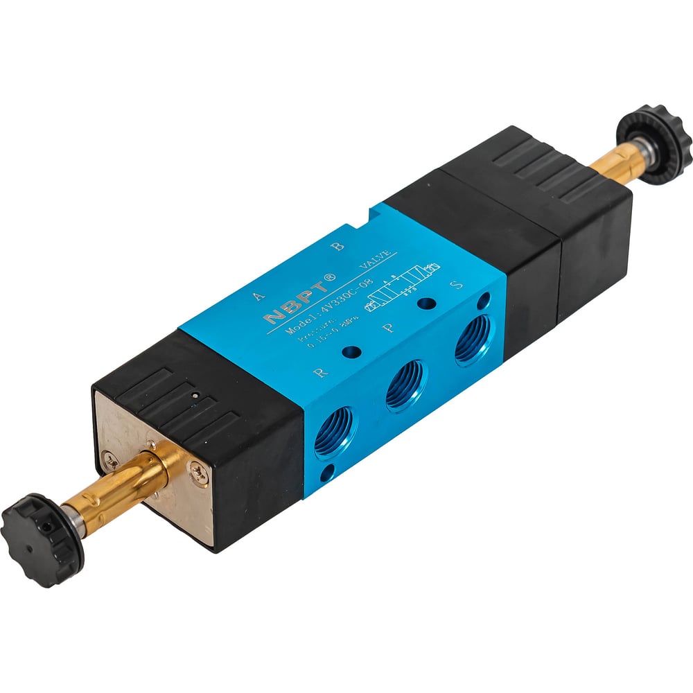 Изображение товара Пневмораспределитель NBPT 4V330C-1/4 электромагнитный 5/3 для пневмоавтоматизации