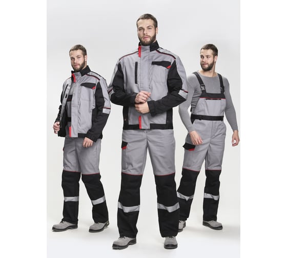 Изображение товара Костюм ФАКЕЛ Сервис IMP ткань cмесовая, 240 п/к, серый/черный 87489284 87489284.024