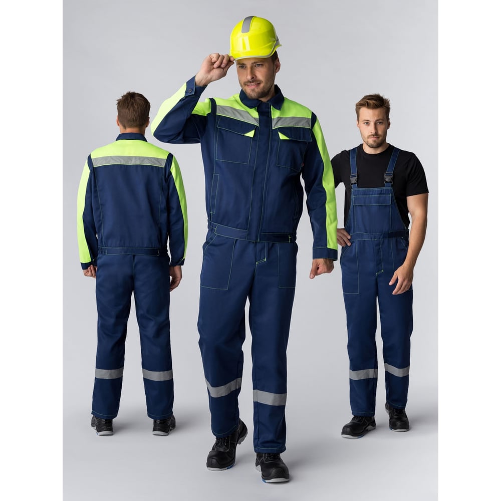 Изображение товара Костюм ФАКЕЛ Сфера-2 СОП CH мужской водоотталкивающий темно-синий и лимонный