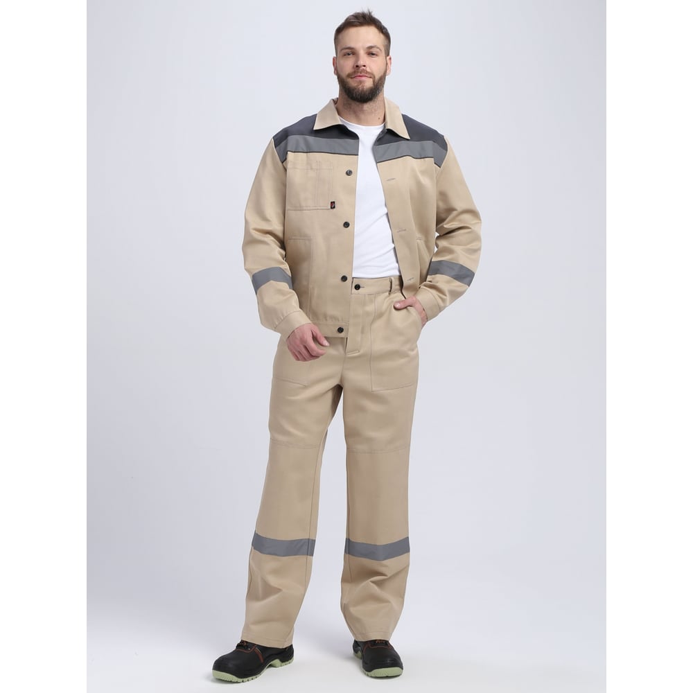 Изображение товара Костюм мужской Лигор-1 СОП Факел смесовый водоотталкивающий бежевый серый