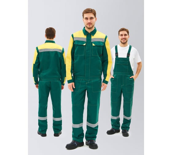 Изображение товара Костюм ФАКЕЛ Сфера-2 СОП CH ткань cмесовая, 210 п/к, зеленый/желтый 87489756 87489756.021