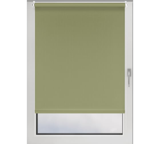 Изображение товара Рулонная штора PRAKTO Shantung 80х150см оливковый 7793765