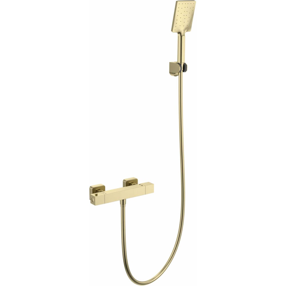 Изображение товара Смеситель для душа с термостатом Wonzon & Woghand STAY 3 брашированное золото