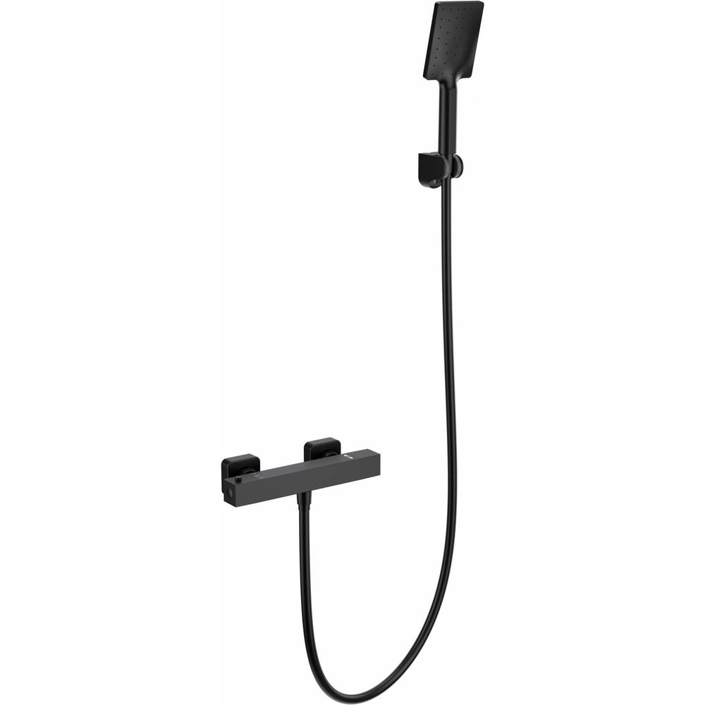 Изображение товара Смеситель для душа с термостатом Wonzon & Woghand STAY 3 черный матовый
