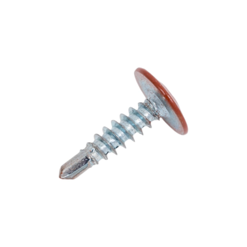 Изображение товара Саморез с прессшайбой 4,2х16 мм RAL 8004 медно-коричневый 1000 шт.