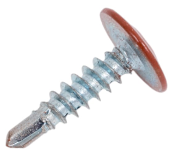 Изображение товара Саморез с прессшайбой крепежная техника коричневая медь 4,2х16 (RAL 8004) сверло, 1000 шт. БК 1000182 БК