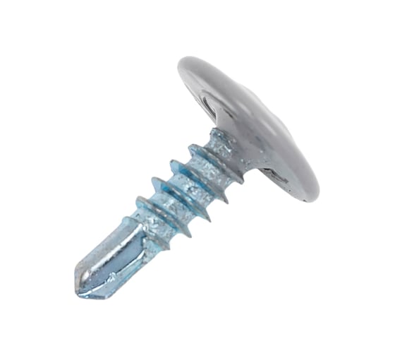 Изображение товара Саморез с прессшайбой крепежная техника серая 4,2х13 (RAL 7004) сверло, 1000 шт. БК 1000218 БК