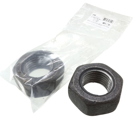 Изображение товара Гайка Крепежная техника с шестигранной головкой черная ГОСТ 5915-70 М48 (2 шт) 600130 БК