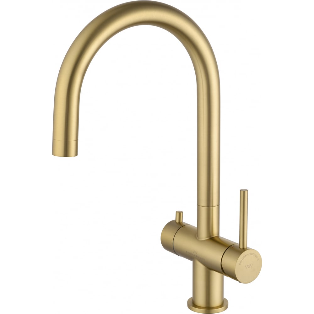 Изображение товара Смеситель для кухни Wonzon & Woghand в стиле брашированное золото, однорычаговый, встраиваемый