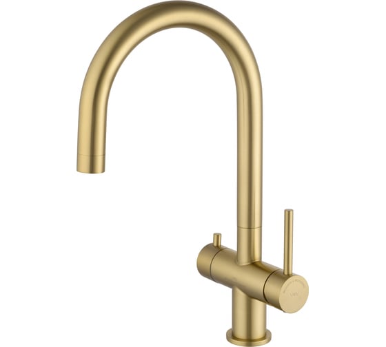 Изображение товара Смеситель для кухни c подключением фильтра Wonzon & Woghand Брашированное золото WW-3211-BG