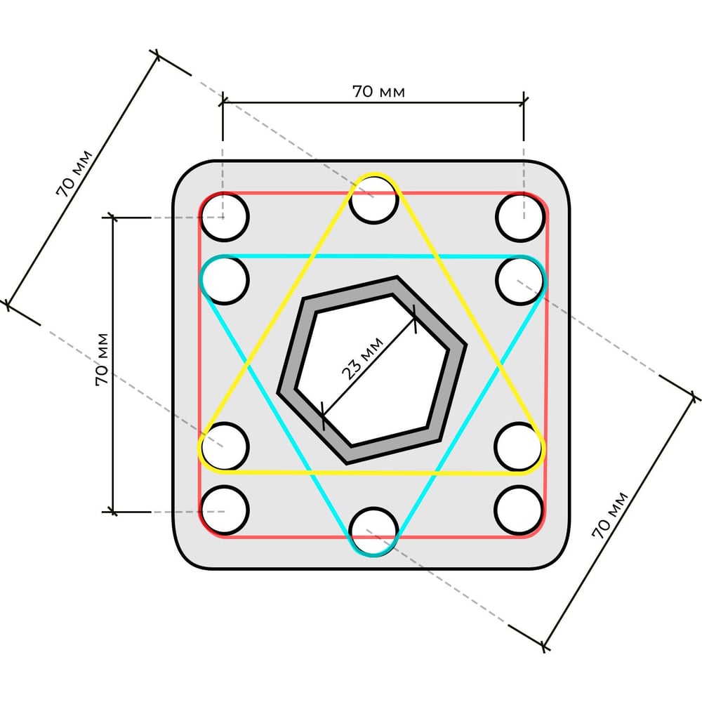 Изображение товара Вал для фрез SKIPER 200мм x 23 мм с одной съемной секцией