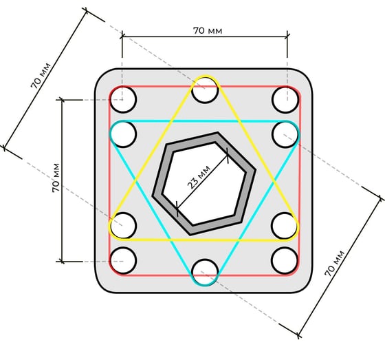 Изображение товара Вал для фрез SKIPER 200мм x 23 мм (1 съемная секция) 00-00007995