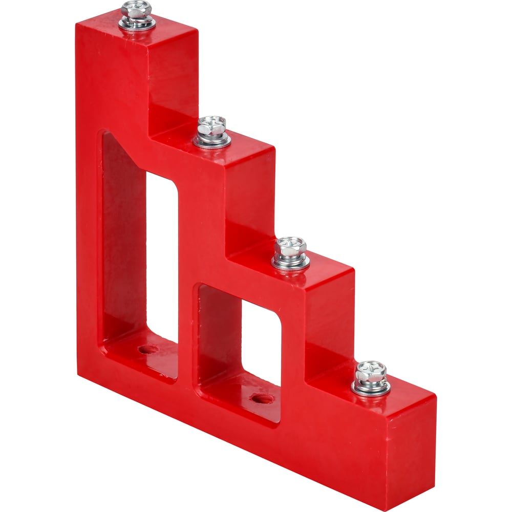 Изображение товара Изолятор ступенчатый IEK ИС4-50 М10 силовой, 4 полюса, красный