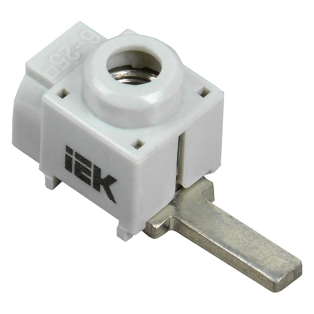 Изображение товара Клемма вводная для модульного оборудования IEK КВМ 4-25мм2 (прямой ввод) (100шт/упак) YKVM-4-25-F