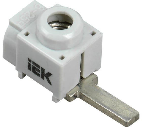 Изображение товара Клемма вводная для модульного оборудования IEK КВМ 4-25мм2 (прямой ввод) (100шт/упак) YKVM-4-25-F