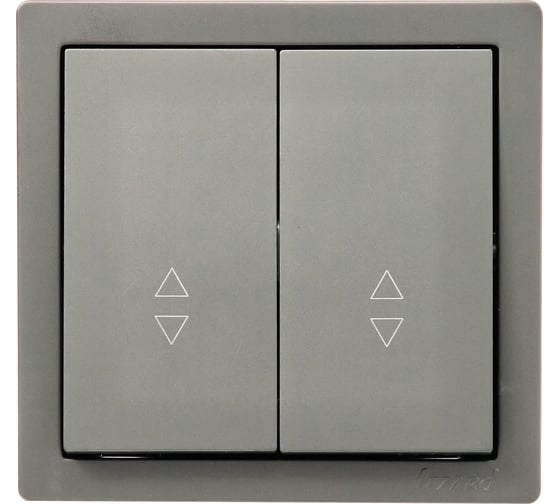 Изображение товара Выключатель проходной двойной Lezard LETO платина 752-3500-106