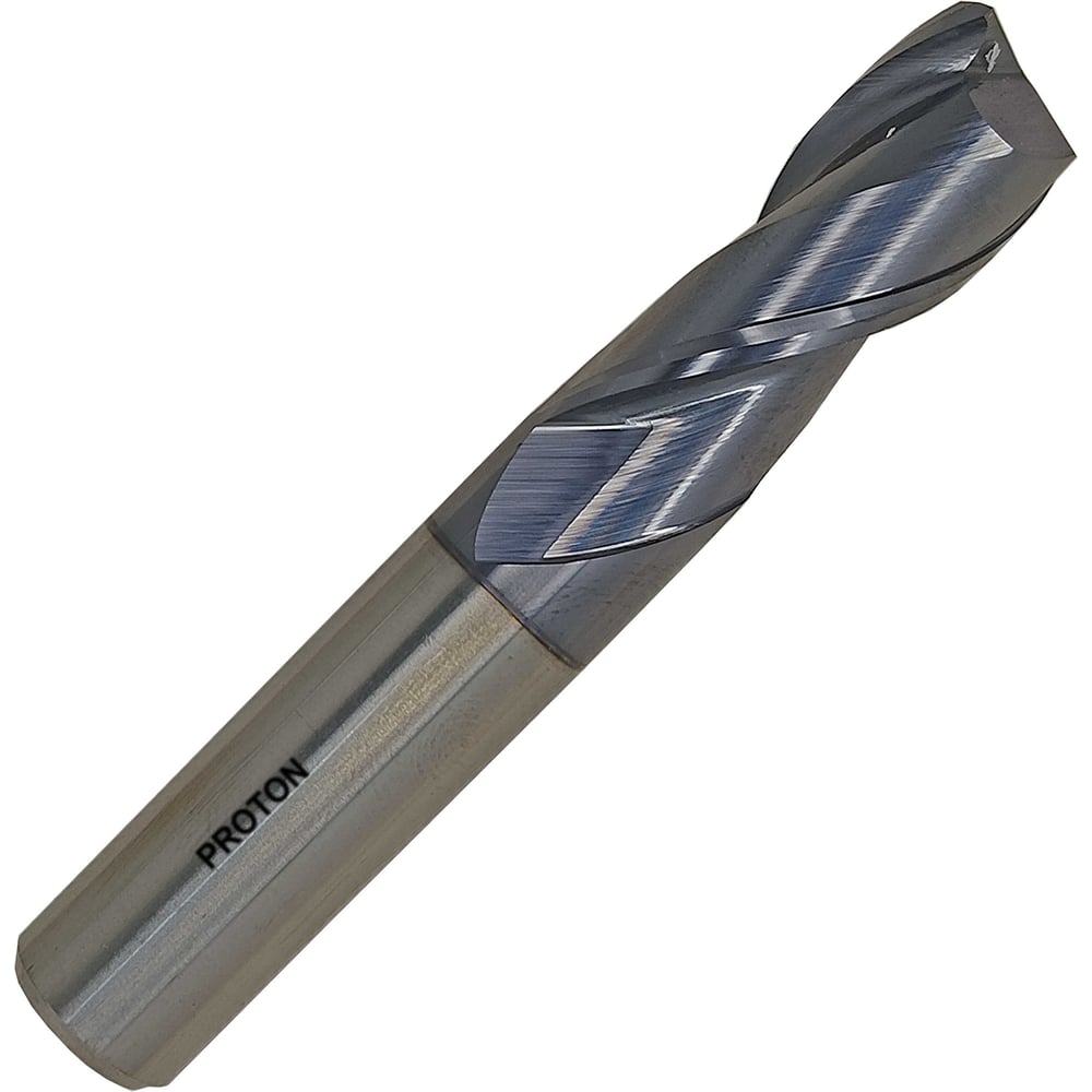 Изображение товара Фреза шпоночная PROTON 12х30х75 монолитная твердосплавная HRC 45 Z=2