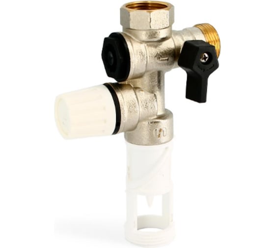 Изображение товара Группа безопасности бойлера поворотная Uni-Fitt до 10 кВт, 3/4, 7 бар, никелированная 257U7000