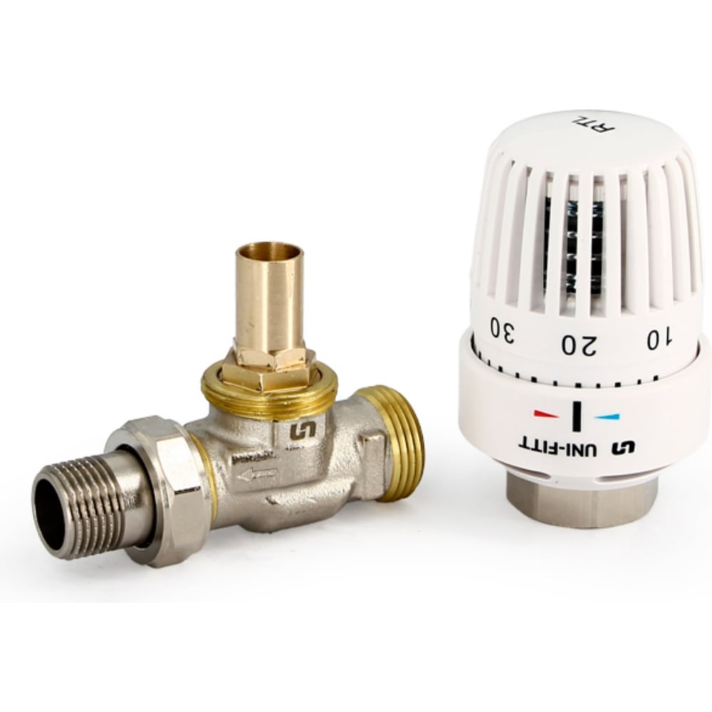 Изображение товара Ограничитель температуры обратного потока теплоносителя Uni-Fitt НВ 1/2x3/4 ЕК с разъём. соедин.,никел 467N0151