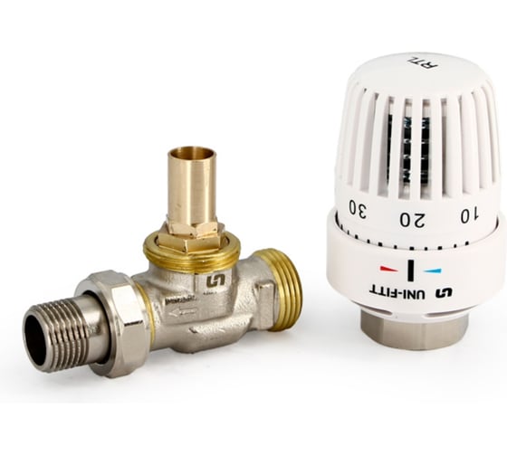 Изображение товара Ограничитель температуры обратного потока теплоносителя Uni-Fitt НВ 1/2x3/4 ЕК с разъём. соедин.,никел 467N0151