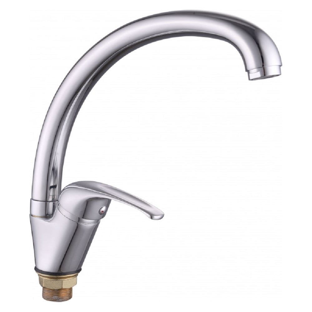 Изображение товара Смеситель для кухни однорычажный боковой Lucky Tap с гайкой, латунь KD-3009-39, d35 459 Изображение товара Смеситель для кухни однорычажный боковой Lucky Tap с гайкой, латунь KD-3009-39, d35 459