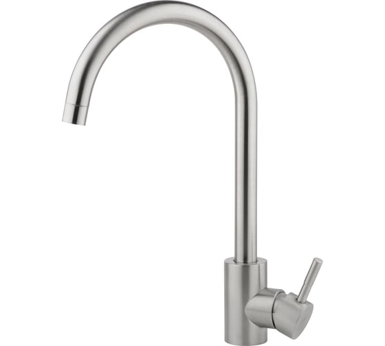 Изображение товара Смеситель для кухни AQUEDUC 345318 одноручковый, высокий излив, нерж. сталь /20 ЭК000145318