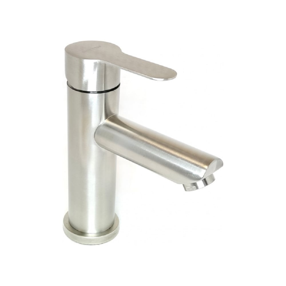 Изображение товара Смеситель для умывальника Lucky Tap BM-3501-SS-33 из нержавеющей стали однорычажный современный