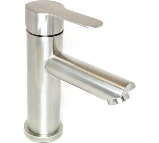 Изображение товара Смеситель для умывальника однорычажный Lucky Tap BM-3501-SS-33 нержавеющая сталь с гайкой, d35 1716