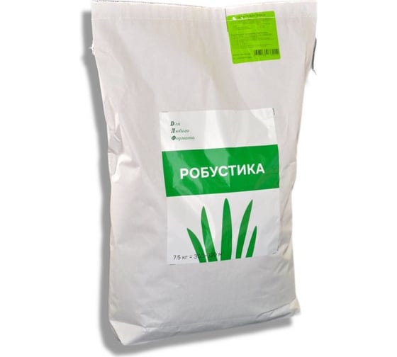 Изображение товара Профессиональная смесь для создания обычных газонов Зелёный Ковёр РОБУСТИКА 7,5 кг 4607160334141