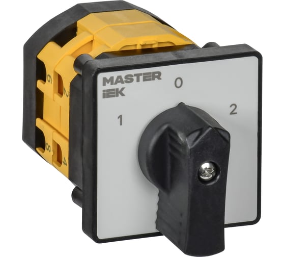 Изображение товара Переключатель кулачковый IEK стандартная рукоятка 16А сх. 75 MI-CS10-016-075