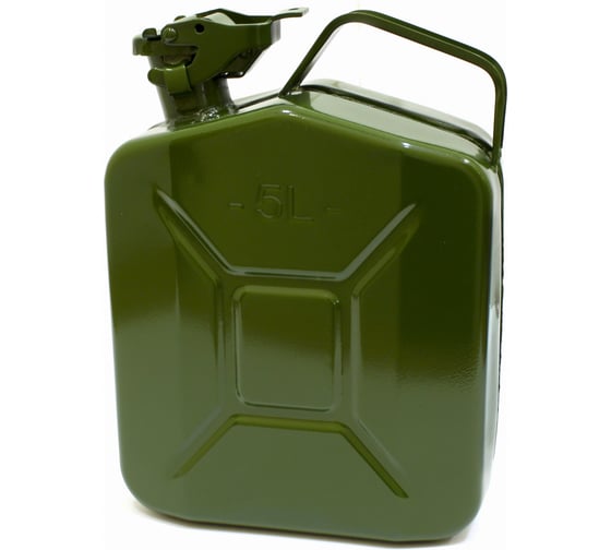 Изображение товара Канистра металлическая ГЛАВДОР GL-952 оливковая, со стопорным шплинтом на крышке, 5 л /16 38602