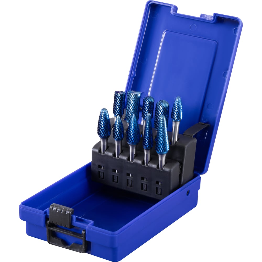 Изображение товара Набор борфрез твердосплавных по металлу LENZ 10 шт арт LZBS 030 C3