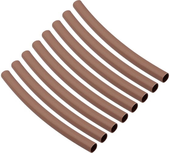 Изображение товара Набор трубок термоусаживаемых клеевых TDM ELECTRIC Моноцвет, коричневый 6,4/2,0 SQ0548-3005