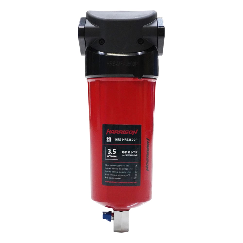 Изображение товара Магистральный фильтр Harrison 3500 л/мин 16 бар 1 мкм HRS-MFB3500P
