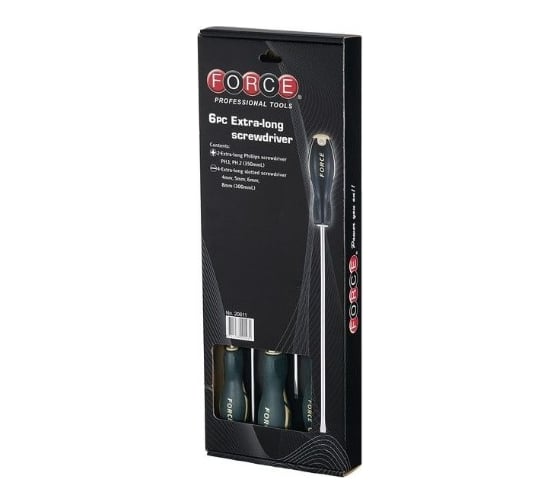 Изображение товара Набор крестовых РН и шлицевых отвёрток FORCE 20611