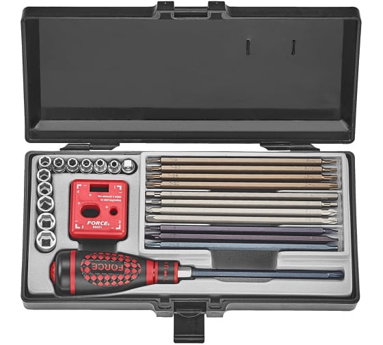 Изображение товара Набор отвёртка-трещотка со сменными насадками FORCE 2263