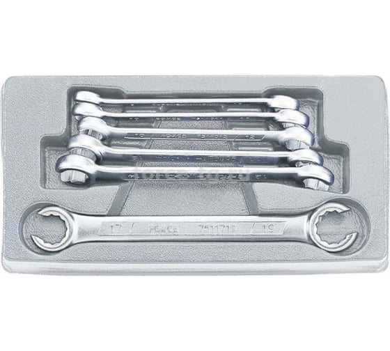 Изображение товара Набор разрезных дюймовых ключей FORCE 5/16"х3/8"-11/16"х3/4", в кейсе 6пр 5066S