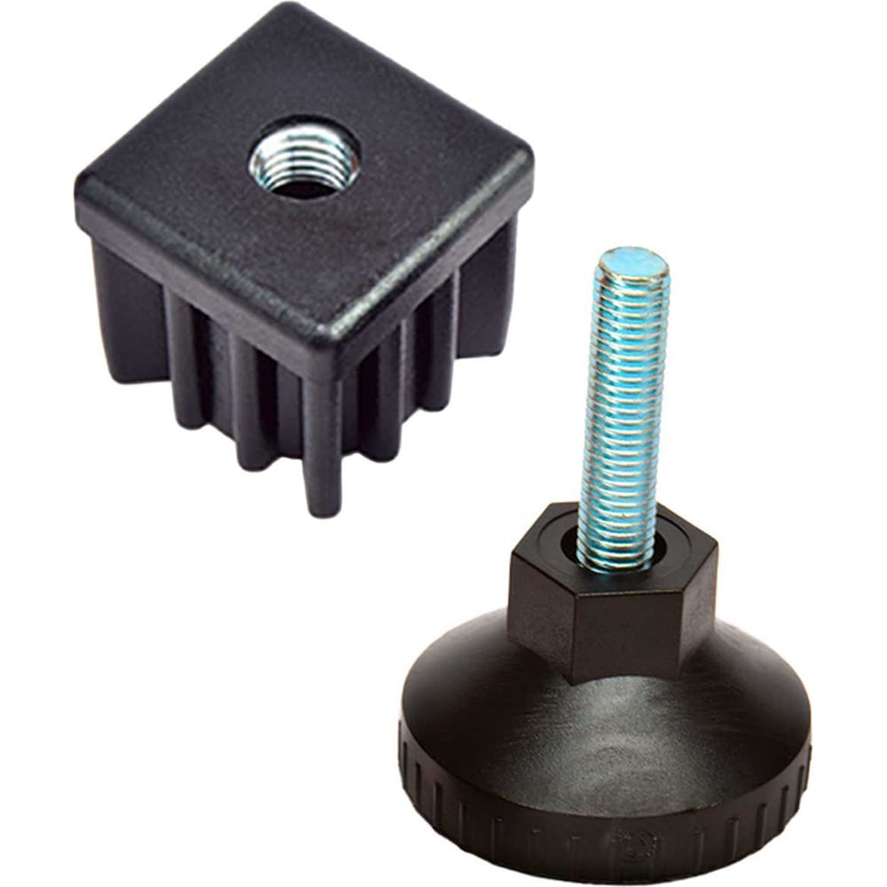 Изображение товара Комплект внутренней заглушки с опорой EMES 4 шт. для труб 40х40 мм пластиковые