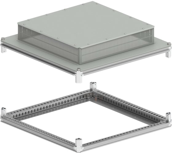 Изображение товара Крыша и основание IEK FORMAT под фланец, 800x800, IP31 FO-00-KOF-080-080-31