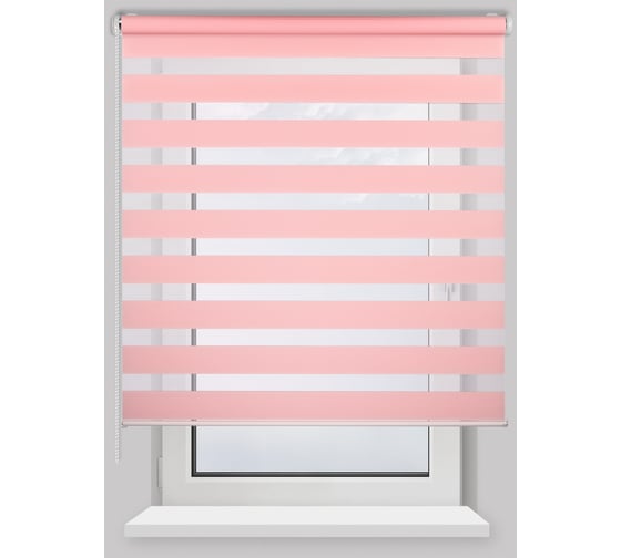 Изображение товара Рулонная штора PRAKTO Day&Night 140х175см пыльная роза 8312258