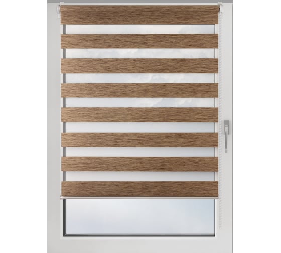 Изображение товара Рулонная штора PRAKTO Day&Night 120х160см дуб 7795974