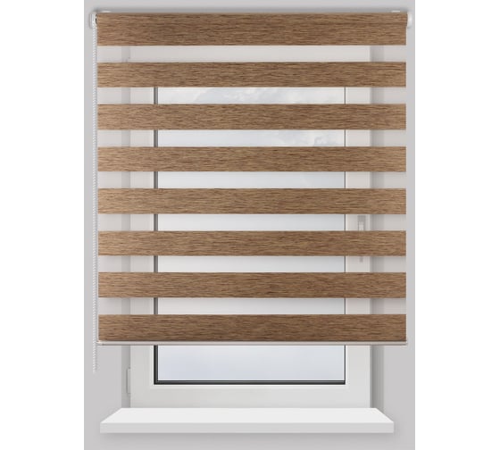 Изображение товара Рулонная штора PRAKTO Day&Night 160х175см дуб 7795998