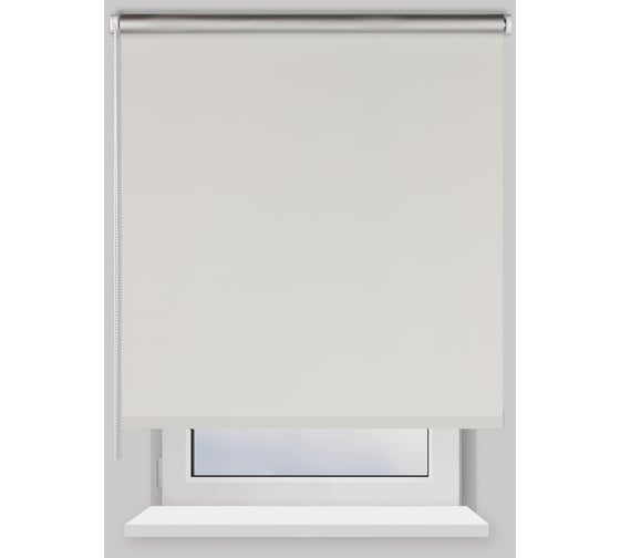Изображение товара Рулонная штора PRAKTO Blackout Silver 140х175см белый 7794496