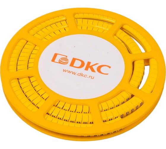 Изображение товара Маркировочное колечко DKC M, 4-8мм, черное на желтом AZS4MMBY 54155
