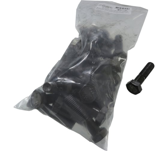 Изображение товара Болт Крепежная техника с шестигранной головкой черный ГОСТ 7798-70(5.8) 12x50 (30 шт) 600046 БК