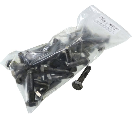 Изображение товара Болт крепежная техника с шестигранной головкой черный ГОСТ 7798-70, 5.8, 10x45 (40) БК 600034 БК