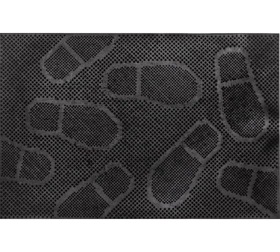 Изображение товара Придверный резиновый коврик ComeForte PIN MAT Следы 40х60 см PM-001