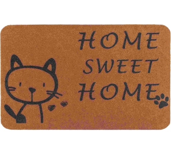 Изображение товара Влаговпитывающий коврик ComeForte ВЕЛЮР МИЛЫЙ ДОМ 50х80 см бежевый TCLR/W-701